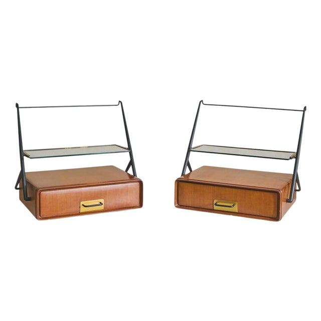Italian Console or Bedside Table Attributed to Silvio Cavatorta, 1950s - 2 Available For Sale