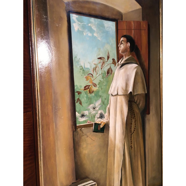 Friar, 1931, Oil on Board, Framed For Sale - Image 12 of 18