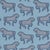Sample - Schumacher Faubourg Fabric in Blue For Sale