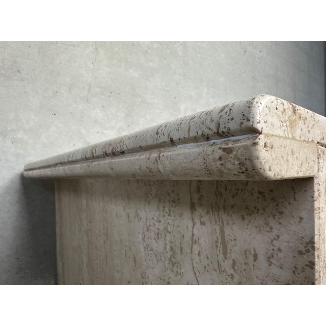 Stone Vintage Travertine Side Table, 1970s For Sale - Image 7 of 11