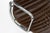 Set of 4 Eames Thin Pad Office Chairs for Herman Miller, Brown Leather Aluminum Group For Sale - Image 13 of 16
