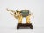 Vintage Filigree Bronze Glit Elephant For Sale - Image 4 of 11