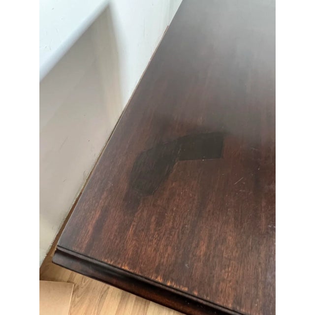 Ca. 1790s Antique George III Serpentine Mahogany Chest of Drawers For Sale - Image 11 of 13