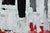 2020s "Red Under Silver, Black & White" Contemporary Abstract Expressionist Acrylic Painting by Robbie Kemper For Sale - Image 5 of 5