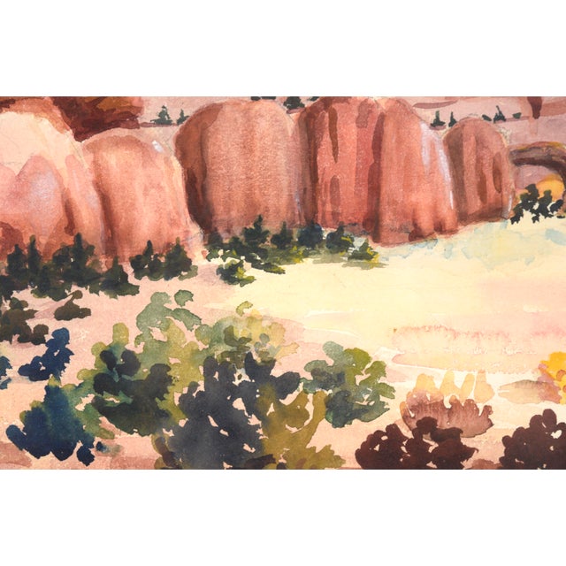 1950s "Red Rock Country" - Desert Landscape by Betty Jenkins For Sale - Image 5 of 10