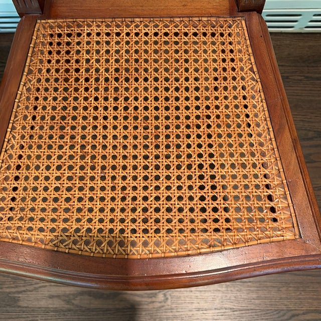 Antique Petite Decorative Cane Chairs For Sale - Image 11 of 12