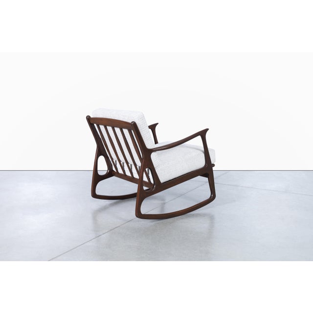 1950s Vintage Italian Sculptural Rocking Chair | Chairish