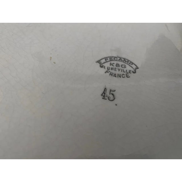 Art Deco Trivet in Ceramic attributed to Luneville, France, 1940s For Sale - Image 6 of 10