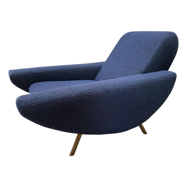 Mid Century Italian Armchairs in Style of Zanuso 1960 For Sale