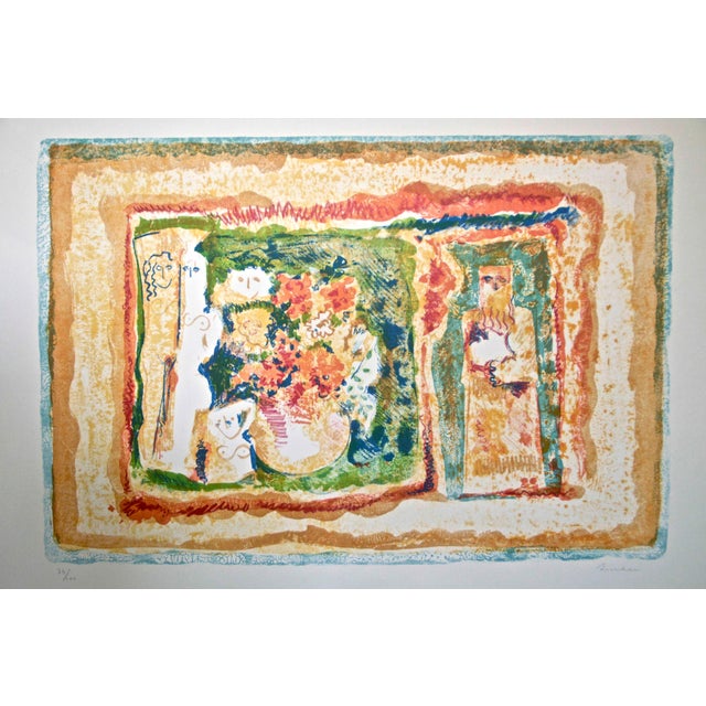 Lithograph on paper. Hand signed and numbered. Edition of 100. Trimmed margins. Overall good condition. This piece is...