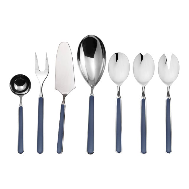 Mepra Fantasia 7-Piece Serving Set, Dark Cobalt For Sale