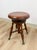 Mid 20th Century Vintage Victorian Adjustable Piano Stool Brass Claw Ball Feet Turned Wood For Sale - Image 5 of 10