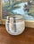 Mid-Century Modern Signed 1978 Studio Pottery Jar by Alice - Hand-Thrown Speckled Stoneware With Painted Lid and Cobalt Glazed Interior. For Sale - Image 3 of 10