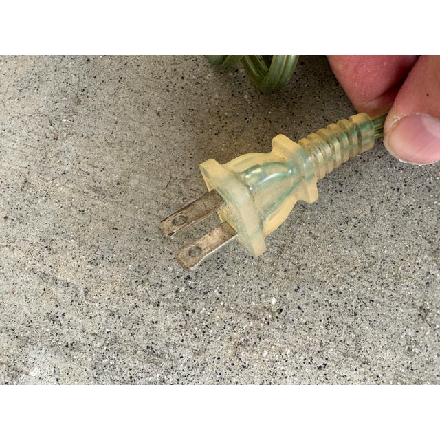 Pair of Sculptural Studio Glass Table Lamps by Thumprints (Alison K. West) For Sale - Image 9 of 12