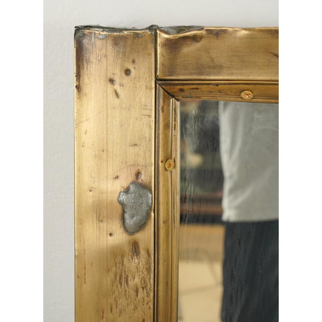 Toy Building Muntz Metal Window Frame Mirror 43.875 X 47.25 In. For Sale - Image 4 of 9