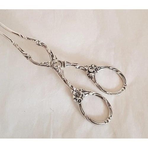 Gold Antique Early 20th Century 800 Silver Patisserie Serving Tongs For Sale - Image 8 of 18
