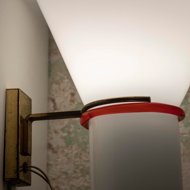 Murano Glass Wall Light from Leucos, 1960s For Sale - Image 4 of 8