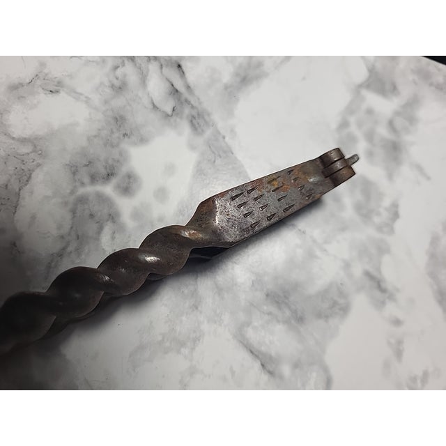 1950s Antique Victorian Nut Cracker Cast Iron For Sale - Image 5 of 9