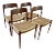 Four Niels Otto Moller Danish Dining Room Chairs with Hand Woven Seats - Set of 4 For Sale