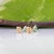 Metal Zambian Emerald Martini Solitaire Stud Earrings in Solid 14k Gold, Round 4mm, Pair For Sale - Image 7 of 7