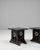 Mid 20th Century 20th Century French Wood Black Patinated Stools - A Pair For Sale - Image 5 of 18