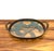 Hollywood Regency Vintage Coastal Palm Tree Glass Serving Tray With Metal Frame For Sale - Image 3 of 8