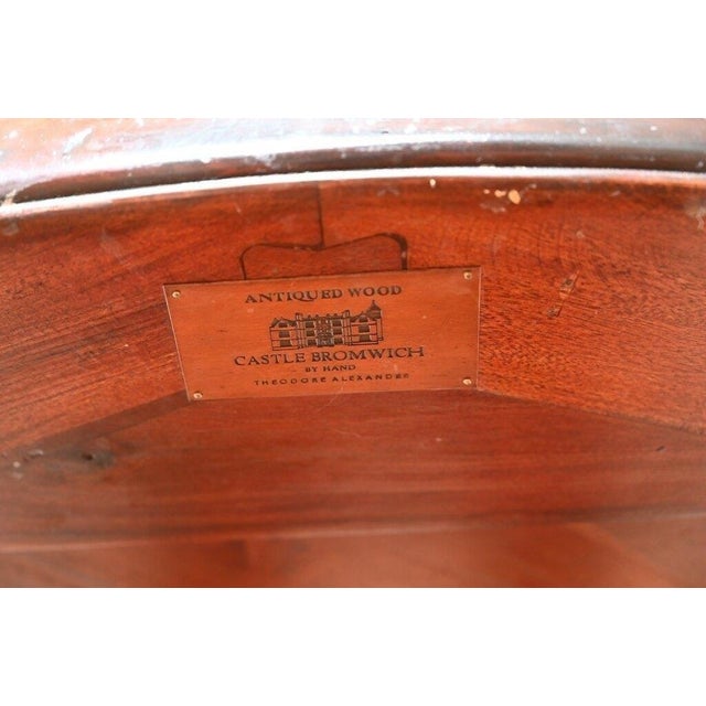 Wood 1980s Theodore Alexander "Castle Bromwich" Round Dining For Sale - Image 7 of 9
