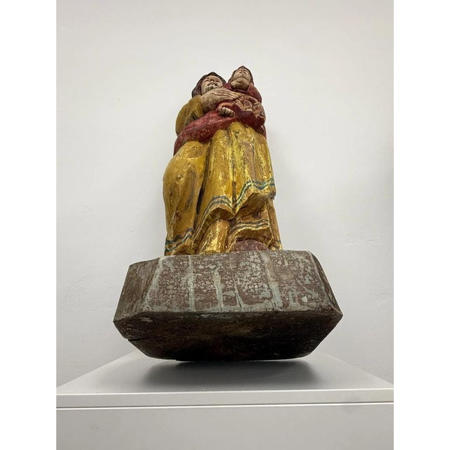 Baroque Devotional Figure of St. Joseph with the Christ Child, Southern Germany, 1750-1800 For Sale - Image 10 of 18