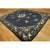 Antique Chinese Peking Rug Hand Knotted Wool Oriental Blue Floral Deco 1920s For Sale - Image 4 of 10