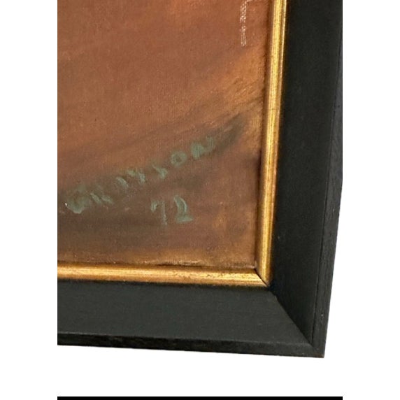 Wood MCM Framed Still Life Table Scene For Sale - Image 7 of 12