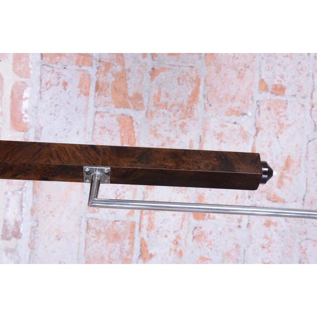 Art Deco Floor Lamp in Walnut attributed to J. Halabala for Up Závody, Czech, 1920s For Sale - Image 11 of 18