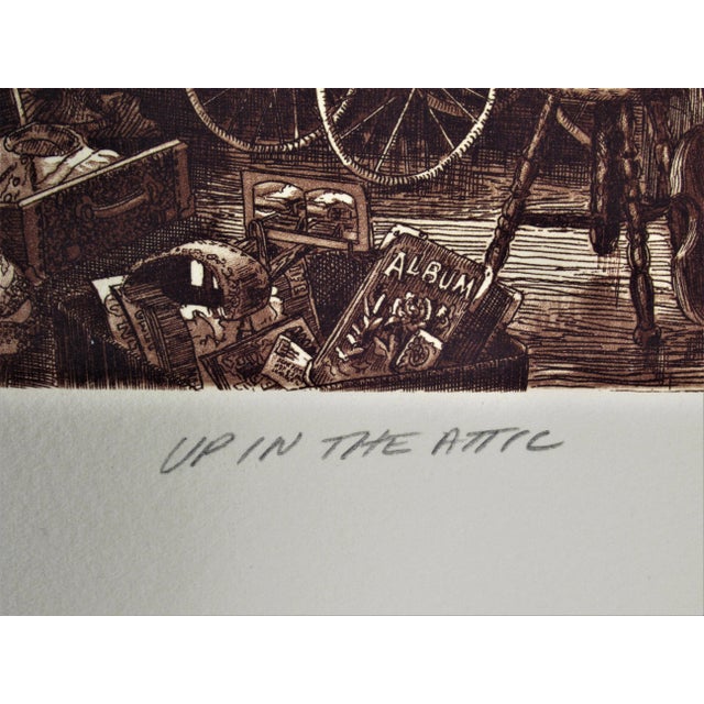 Printmaking Materials Scott Fitzgerald, Up in the Attic For Sale - Image 7 of 9