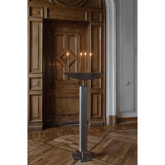 Lux Æterna Candleholder in Stainless Steel by Sashaxsasha For Sale - Image 11 of 12