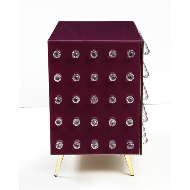 Purple Cabinet in Murano Glass from Justfurnituress SRL For Sale - Image 10 of 10
