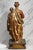 Large Antique 19th Century Mary Jesus Statue Carved Polychrome Wood Religious Sculpture For Sale - Image 11 of 18