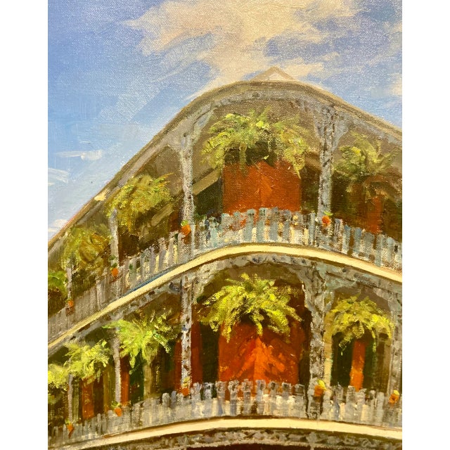 2020s "New Orleans" Contemporary Original City Scene Oil Painting on Canvas by J. Price For Sale - Image 5 of 9