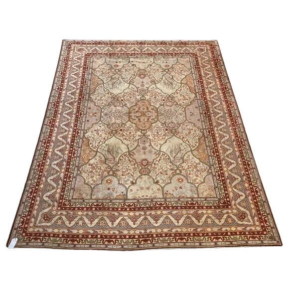 Vintage Persian Design Rug - 9' X 12'4" For Sale - Image 4 of 4