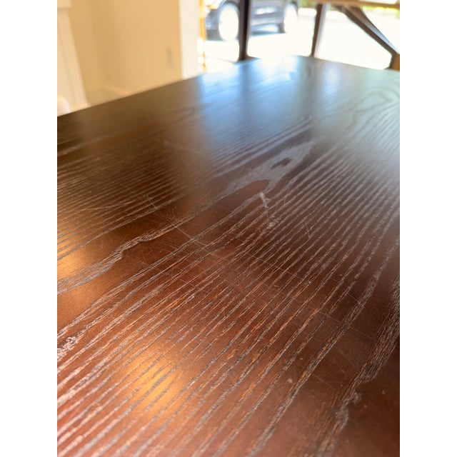 McGuire Espresso Wood Desk With Cane Detailing For Sale - Image 14 of 14