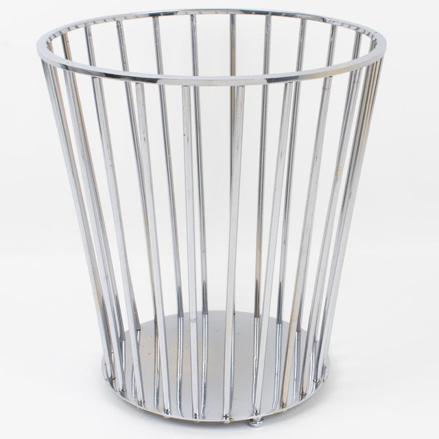 Jacques Adnet Jacques Adnet Modernist Desk Office Waste Paper Basket, Circa 1930 For Sale - Image 4 of 9