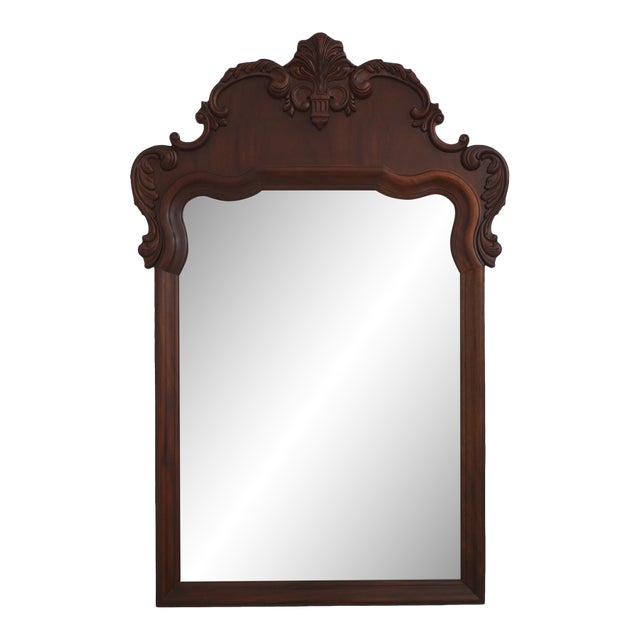 Ethan Allen 18th C Mahogany Wall Mirror For Sale