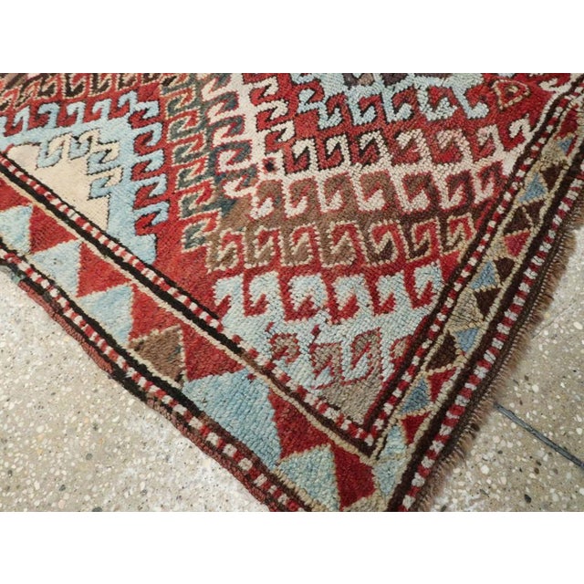 Galerie Shabab Collection Early 20th Century Caucasian Kazak Throw Rug For Sale In New York - Image 6 of 7