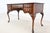 Queen Anne Ethan Allen Queen Anne Solid Cherry Writing Desk With Cabriole Legs | Newly Refinished For Sale - Image 3 of 12