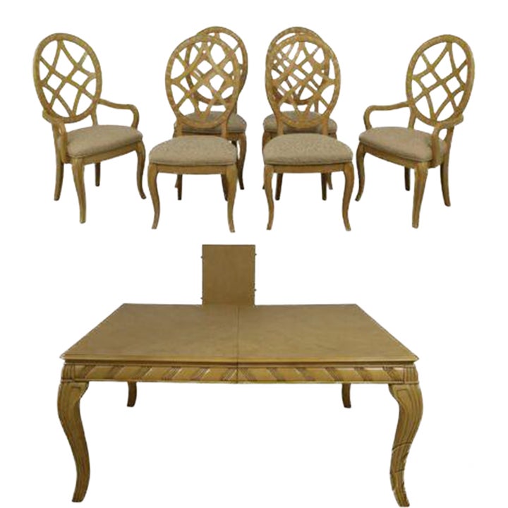 Italian Design Dining Room Table and Chairs Set Chairish