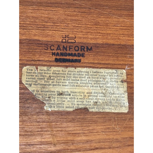 Brown 1960s Monumental 20” Scanform Handmade Teak Bowl For Sale - Image 8 of 18