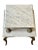 French 1940s French Gilded Brass and Carrera Marble Two Tier Side Table For Sale - Image 3 of 10