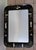 Late 20th Century Vintage Chinese Black Lacquer Chinoiserie Wall Mirror With Mother-of-Pearl Inlay, 40" X 30" For Sale - Image 5 of 15