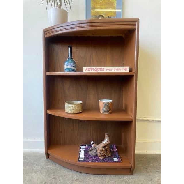 Brown Vintage Corner Display Shelf For Sale - Image 8 of 8