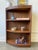 Brown Vintage Corner Display Shelf For Sale - Image 8 of 8