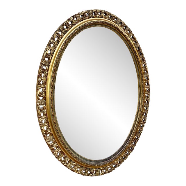 Early 20th Century French Giltwood Wall Mirror For Sale