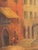 Antique Italian Ponte Rialto Handpainted Parchment Leather Floor Screen For Sale - Image 17 of 18